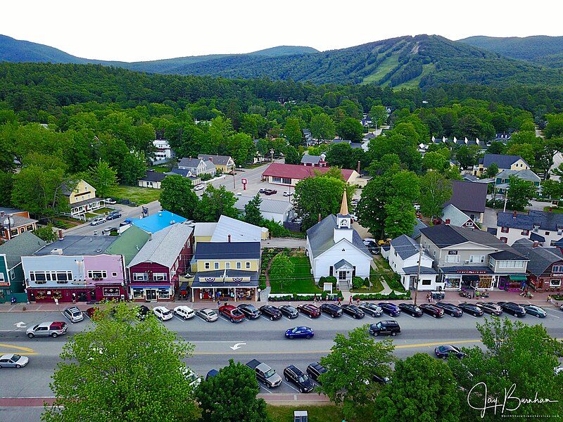 Fresh produce and local vendors at a New England farmers market