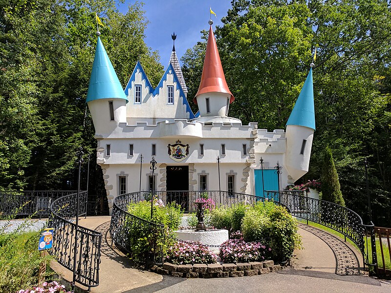 Cinderella's Castle at Story Land theme park in Glen, New Hampshire