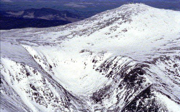 Tuckerman Ravine on Mount Washington, New Hampshire — the classic route to the summit